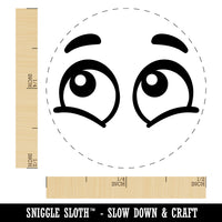 Cartoon Eyes Happy Joyous Self-Inking Rubber Stamp for Stamping Crafting Planners