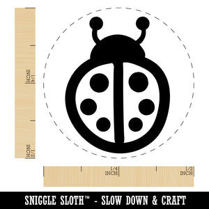 Cartoony Ladybug Self-Inking Rubber Stamp for Stamping Crafting Planners