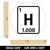 Hydrogen Periodic Table of Elements Science Chemistry Self-Inking Rubber Stamp for Stamping Crafting Planners