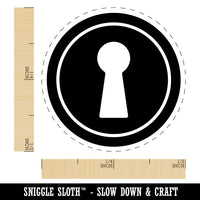 Keyhole Door Lock Self-Inking Rubber Stamp for Stamping Crafting Planners