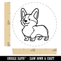 Pembroke Welsh Corgi Standing Dog Self-Inking Rubber Stamp for Stamping Crafting Planners