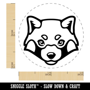 Red Panda Face Self-Inking Rubber Stamp for Stamping Crafting Planners