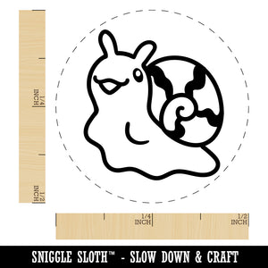 Small Snail Reaching Out Self-Inking Rubber Stamp for Stamping Crafting Planners