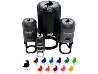 Walking Quail Bird Solid Self-Inking Rubber Stamp for Stamping Crafting Planners