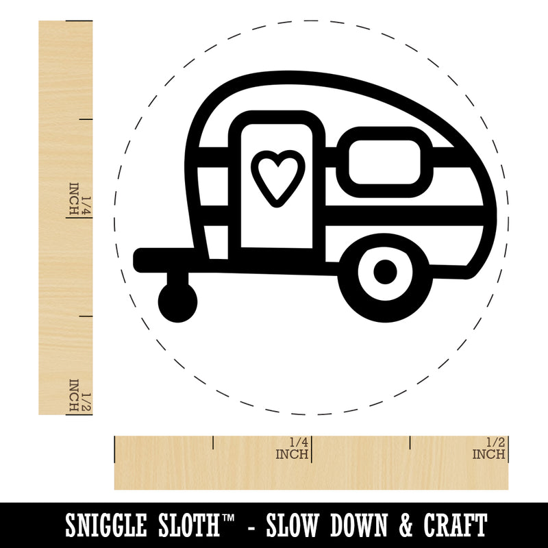 Charming Little Camper Camping Outdoor Life Self-Inking Rubber Stamp for Stamping Crafting Planners