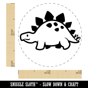 Cute Dinosaur Spiked Stegosaurus Self-Inking Rubber Stamp for Stamping Crafting Planners