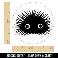 Cute Goofy Spikey Sea Urchin Self-Inking Rubber Stamp for Stamping Crafting Planners