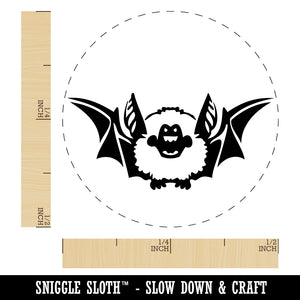 Cute Little Fuzzy Bat Self-Inking Rubber Stamp for Stamping Crafting Planners