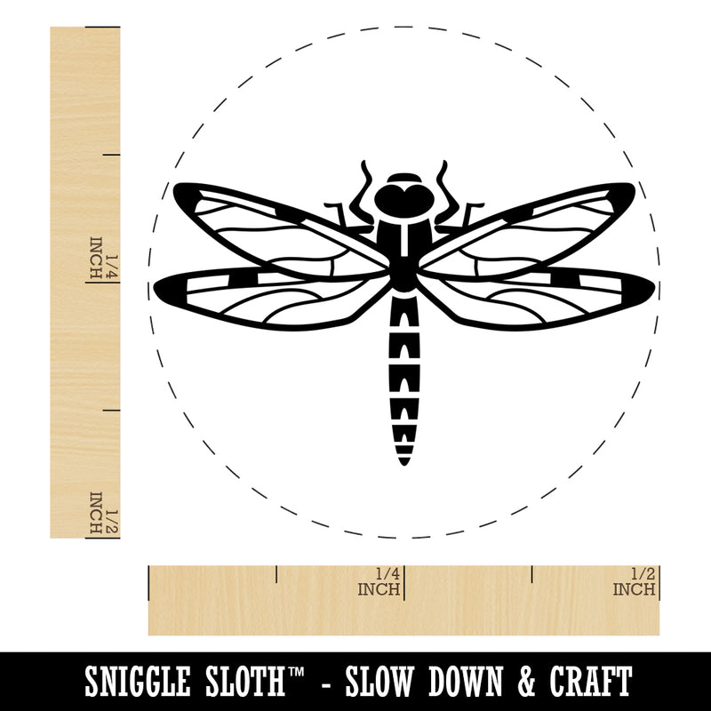 Dazzling Dragonfly Dasher Darner Insect Self-Inking Rubber Stamp for Stamping Crafting Planners
