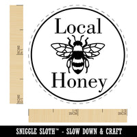 Local Honey Bee for Apiarist Beekeeper Self-Inking Rubber Stamp for Stamping Crafting Planners