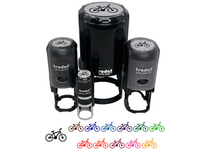 Mountain Bike Bicycle Cyclist Cycling Self-Inking Rubber Stamp for Stamping Crafting Planners