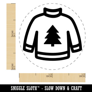 Christmas Ugly Sweater Self-Inking Rubber Stamp Ink Stamper for Stamping Crafting Planners