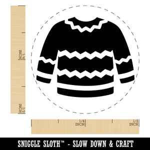 Winter Sweater Self-Inking Rubber Stamp Ink Stamper for Stamping Crafting Planners