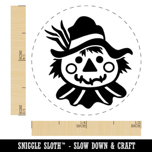 Scarecrow Head Fall Autumn Self-Inking Rubber Stamp Ink Stamper for Stamping Crafting Planners