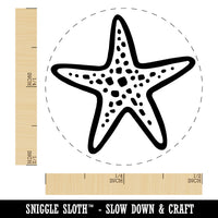 Starfish Sea Star Self-Inking Rubber Stamp Ink Stamper for Stamping Crafting Planners