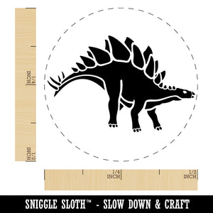 Stegosaurus Dinosaur Self-Inking Rubber Stamp Ink Stamper for Stamping Crafting Planners