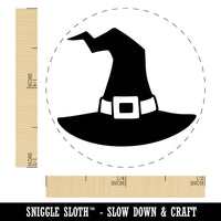 Stylized Witch Hat Halloween Self-Inking Rubber Stamp Ink Stamper for Stamping Crafting Planners