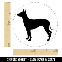 American Hairless Terrier Dog Solid Self-Inking Rubber Stamp Ink Stamper for Stamping Crafting Planners