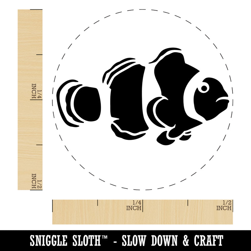 Clownfish Clown Fish Self-Inking Rubber Stamp Ink Stamper for Stamping Crafting Planners