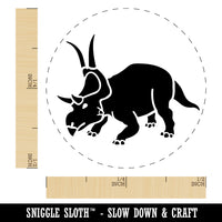 Diabloceratops Dinosaur Self-Inking Rubber Stamp Ink Stamper for Stamping Crafting Planners