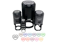 XOXO Conversation Heart Self-Inking Rubber Stamp Ink Stamper for Stamping Crafting Planners