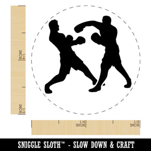 Boxers Boxing Fighting Punch Dodge Self-Inking Rubber Stamp Ink Stamper for Stamping Crafting Planners