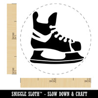 Hockey Ice Skates Skating Blades Self-Inking Rubber Stamp Ink Stamper for Stamping Crafting Planners