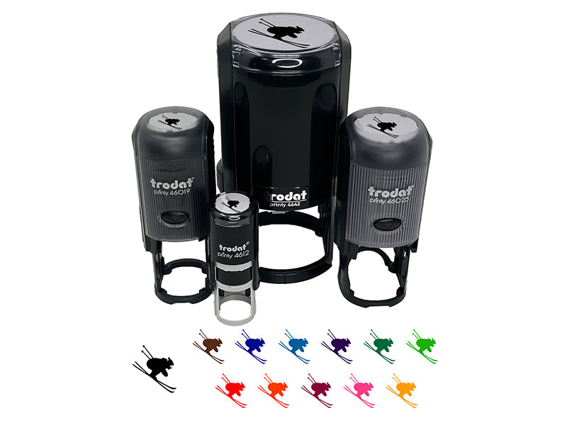 Skiing Ski Tuck Bully Bullet Stance Downhill Self-Inking Rubber Stamp Ink Stamper for Stamping Crafting Planners