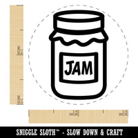 Jar of Jam Jelly Canning Self-Inking Rubber Stamp Ink Stamper for Stamping Crafting Planners