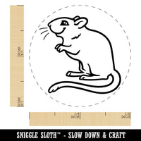 Gerbil Rodent Pet Self-Inking Rubber Stamp Ink Stamper for Stamping Crafting Planners