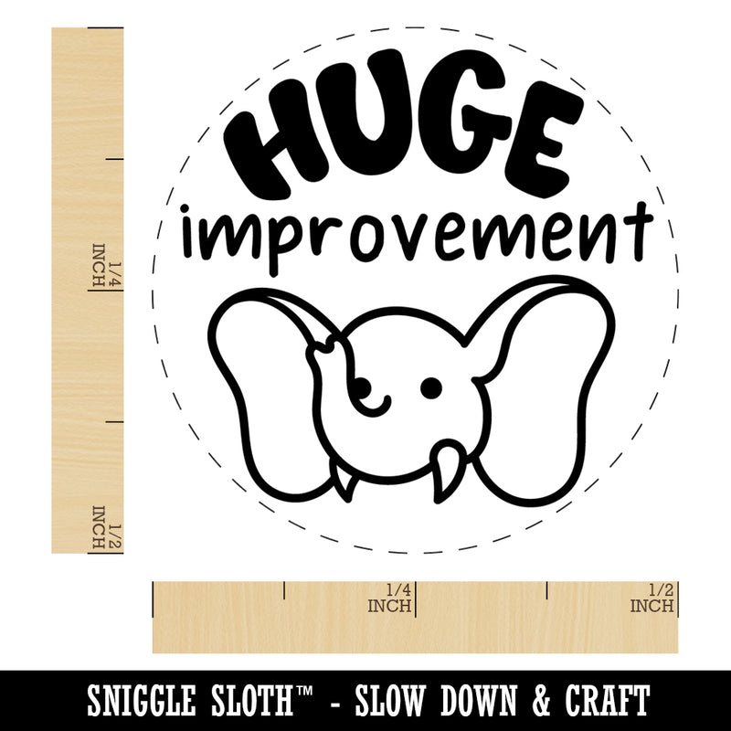 Huge Improvement Elephant Teacher Student Self-Inking Rubber Stamp Ink Stamper for Stamping Crafting Planners