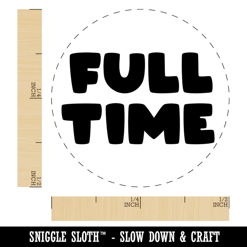 Full Time Work Shift Self-Inking Rubber Stamp Ink Stamper for Stamping Crafting Planners