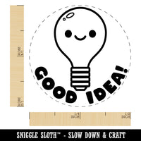 Good Idea Light Bulb Teacher Student Self-Inking Rubber Stamp Ink Stamper for Stamping Crafting Planners