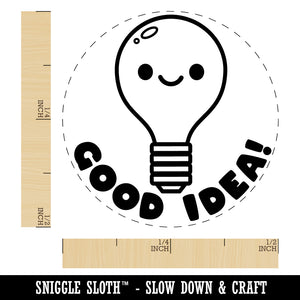 Good Idea Light Bulb Teacher Student Self-Inking Rubber Stamp Ink Stamper for Stamping Crafting Planners