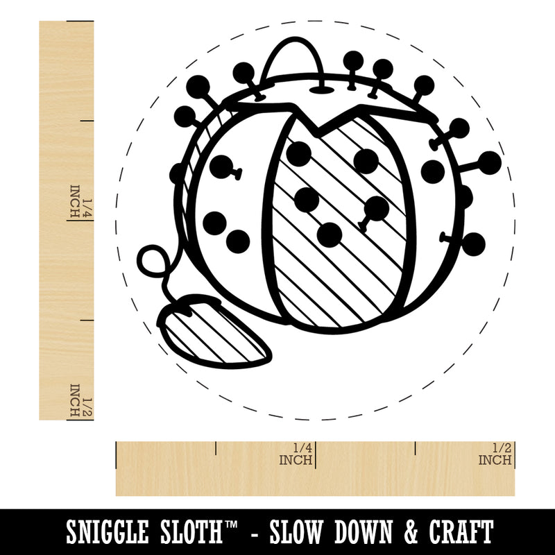 Tomato Pin Cushion with Strawberry Sewing Self-Inking Rubber Stamp Ink Stamper for Stamping Crafting Planners