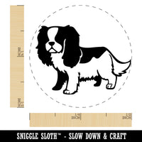 Cartoon Cavalier King Charles Spaniel Dog Pet Self-Inking Rubber Stamp Ink Stamper for Stamping Crafting Planners