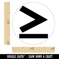 Greater Than or Equal To Math Symbol Self-Inking Rubber Stamp Ink Stamper for Stamping Crafting Planners