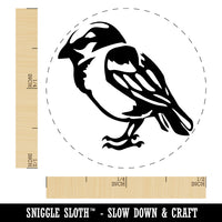 House Sparrow Little Bird Standing Self-Inking Rubber Stamp Ink Stamper for Stamping Crafting Planners