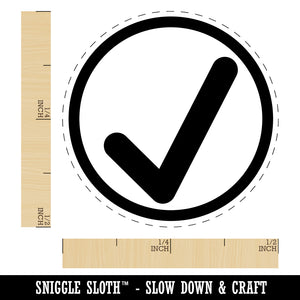 Check Mark in Circle Completed Self-Inking Rubber Stamp Ink Stamper for Stamping Crafting Planners