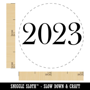 2023 Old Timey Font Self-Inking Rubber Stamp Ink Stamper for Stamping Crafting Planners
