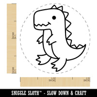 Sweet Kawaii Dinosaur Self-Inking Rubber Stamp Ink Stamper for Stamping Crafting Planners