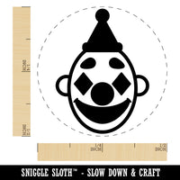 Classic Clown Head Circus Carnival Self-Inking Rubber Stamp Ink Stamper for Stamping Crafting Planners