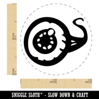 Creepy Eyeball Spooky Self-Inking Rubber Stamp Ink Stamper for Stamping Crafting Planners