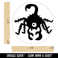 Creepy Scorpion Bug Creature Self-Inking Rubber Stamp Ink Stamper for Stamping Crafting Planners