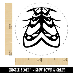 Resting Moth Bug Insect Self-Inking Rubber Stamp Ink Stamper for Stamping Crafting Planners