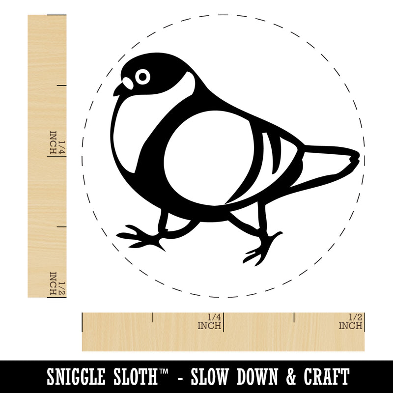 Strutting Common Rock Pigeon Bird Self-Inking Rubber Stamp Ink Stamper for Stamping Crafting Planners