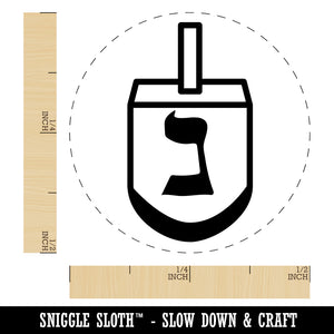 Dreidel Dreidl Jewish Hanukkah Nun Nothing Self-Inking Rubber Stamp Ink Stamper for Stamping Crafting Planners