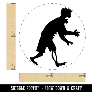 Shambling Zombie Monster Halloween Self-Inking Rubber Stamp Ink Stamper for Stamping Crafting Planners