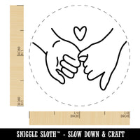 Pinky Promise Love Self-Inking Rubber Stamp Ink Stamper for Stamping Crafting Planners