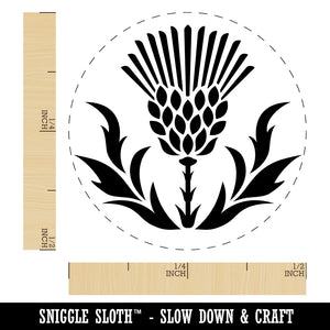 Scottish Thistle Self-Inking Rubber Stamp Ink Stamper for Stamping Crafting Planners